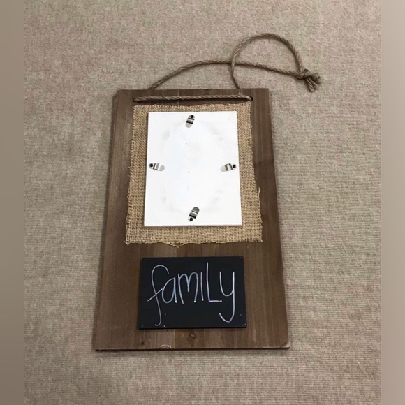 Enchante Burlap Chalkboard Family Photo Picture Note Farmhouse Decor Board
Frame - Picture 9 of 13